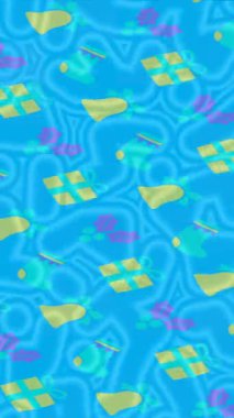 Dijital doku yüzey tasarım biçimi ile modern video animasyonu için gelişmiş hareket grafikleri