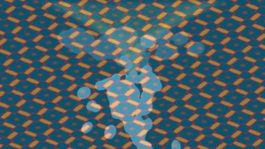 Benzersiz hareket grafikleri tasarım sanatına sahip yaratıcı film üretimi için özet bir arkaplan