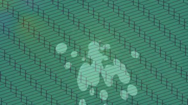 Soyut hareket desenli fütüristik video üretimi için dinamik dijital arkaplan