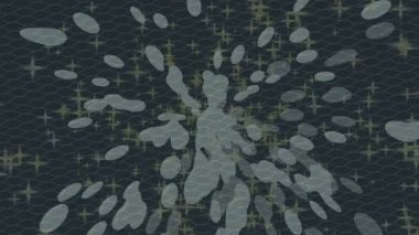 Benzersiz dijital animasyon tarzı grafikleri olan yaratıcı ortam tasarımı için yenilikçi hareket dokusu