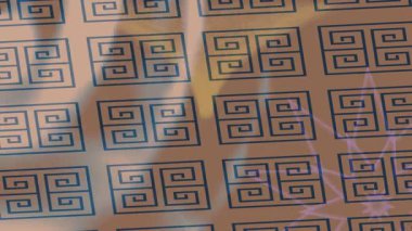 Benzersiz dijital animasyon tarzı grafikleri olan yaratıcı ortam tasarımı için yenilikçi hareket dokusu