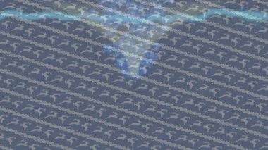 Dijital doku yüzey tasarım biçimi ile modern video animasyonu için gelişmiş hareket grafikleri