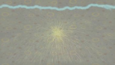 Benzersiz dijital animasyon tarzı grafikleri olan yaratıcı ortam tasarımı için yenilikçi hareket dokusu