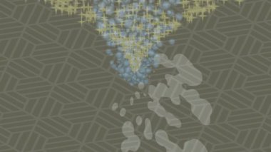 Benzersiz video giriş tasarımı projeleri için detaylı yüzey kalıbı film animasyon stili grafik girişi