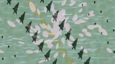 Benzersiz hareket dokusu tasarım sanatı ile profesyonel video düzenleme için modern soyut grafikler