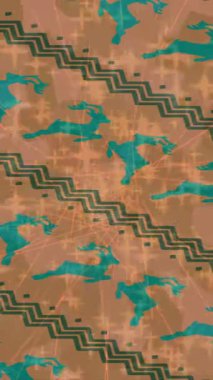 Soyut hareket desenli fütüristik video üretimi için dinamik dijital arkaplan