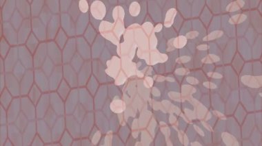 Soyut hareket desenli fütüristik video üretimi için dinamik dijital arkaplan