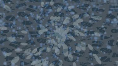 Benzersiz dijital animasyon tarzı grafikleri olan yaratıcı ortam tasarımı için yenilikçi hareket dokusu