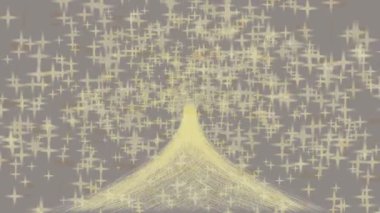 Soyut hareket desenli fütüristik video üretimi için dinamik dijital arkaplan