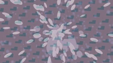 Soyut hareket desenli fütüristik video üretimi için dinamik dijital arkaplan