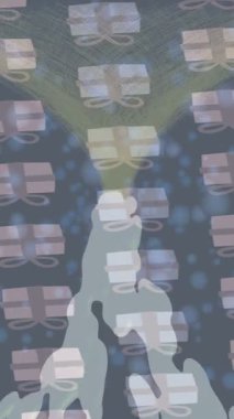 Estetik doku arkaplan tasarımı renkli hareket grafikleri ile moda film giriş profosyoneli