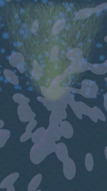 Soyut hareket desenli fütüristik video üretimi için dinamik dijital arkaplan