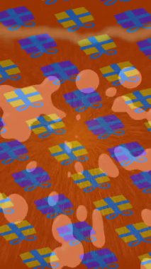 Benzersiz dijital animasyon tarzı grafikleri olan yaratıcı ortam tasarımı için yenilikçi hareket dokusu