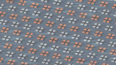 Benzersiz video giriş tasarımı projeleri için detaylı yüzey kalıbı film animasyon stili grafik girişi