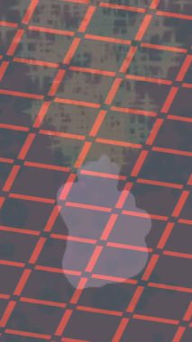 Soyut hareket desenli fütüristik video üretimi için dinamik dijital arkaplan