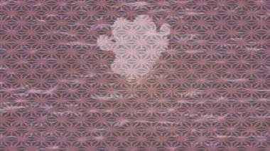 Soyut hareket desenli fütüristik video üretimi için dinamik dijital arkaplan