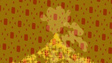 Organik desenli yüzey giriş stili video film sanatı ile soyut arkaplan tasarımı