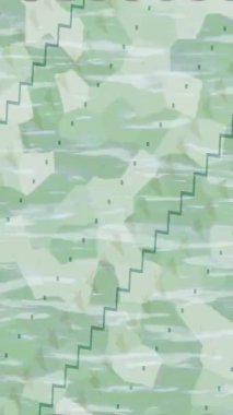 Soyut hareket desenli fütüristik video üretimi için dinamik dijital arkaplan