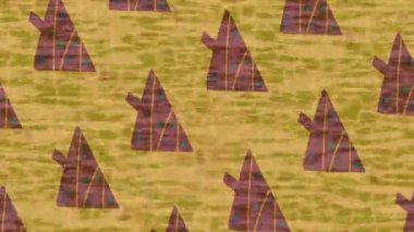 Benzersiz video giriş tasarımı projeleri için detaylı yüzey kalıbı film animasyon stili grafik girişi