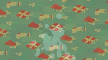 Benzersiz hareket grafikleri tasarım sanatına sahip yaratıcı film üretimi için özet bir arkaplan