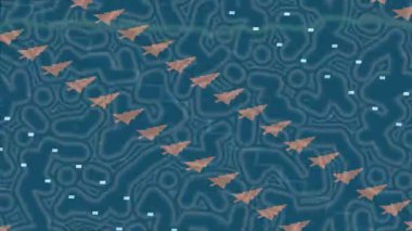 Lüks hareket projeleri için soyut tasarım stili animasyonu olan üst düzey dijital doku