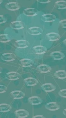 Soyut hareket desenli fütüristik video üretimi için dinamik dijital arkaplan