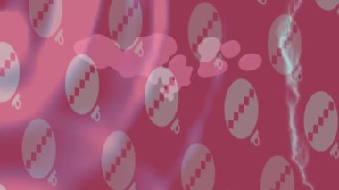 Soyut hareket desenli fütüristik video üretimi için dinamik dijital arkaplan