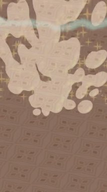 Benzersiz dijital animasyon tarzı grafikleri olan yaratıcı ortam tasarımı için yenilikçi hareket dokusu