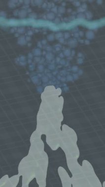 Organik desenli yüzey giriş stili video film sanatı ile soyut arkaplan tasarımı