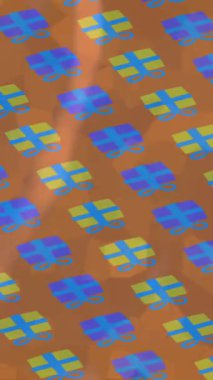 Benzersiz dijital animasyon tarzı grafikleri olan yaratıcı ortam tasarımı için yenilikçi hareket dokusu