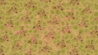 Soyut hareket desenli fütüristik video üretimi için dinamik dijital arkaplan