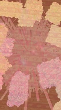 Lüks hareket projeleri için soyut tasarım stili animasyonu olan üst düzey dijital doku