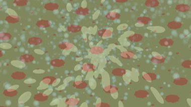 Benzersiz dijital animasyon tarzı grafikleri olan yaratıcı ortam tasarımı için yenilikçi hareket dokusu