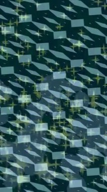 Soyut hareket desenli fütüristik video üretimi için dinamik dijital arkaplan