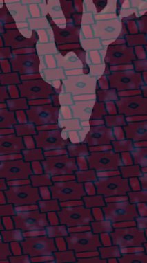 Benzersiz dijital animasyon tarzı grafikleri olan yaratıcı ortam tasarımı için yenilikçi hareket dokusu