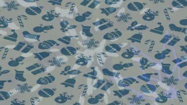 Soyut hareket desenli fütüristik video üretimi için dinamik dijital arkaplan