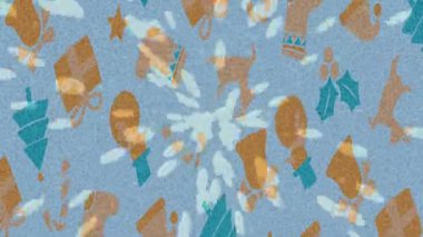 Organik desenli yüzey giriş stili video film sanatı ile soyut arkaplan tasarımı