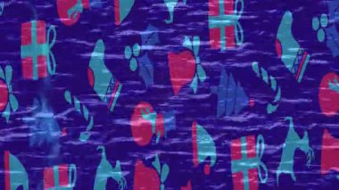 Modern medya üretimi için fütüristik dijital soyut doku sinematik tarz hareketli grafik ögesi