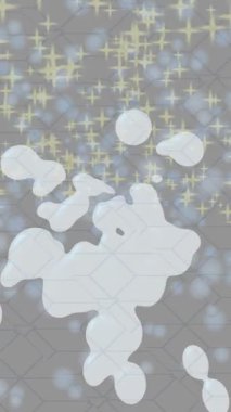 Soyut hareket desenli fütüristik video üretimi için dinamik dijital arkaplan