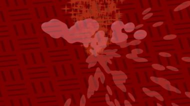 Benzersiz dijital animasyon tarzı grafikleri olan yaratıcı ortam tasarımı için yenilikçi hareket dokusu