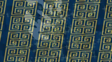 Benzersiz dijital animasyon tarzı grafikleri olan yaratıcı ortam tasarımı için yenilikçi hareket dokusu