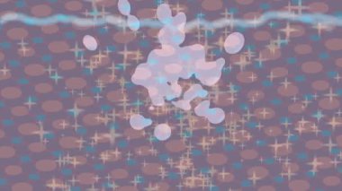 Benzersiz dijital animasyon tarzı grafikleri olan yaratıcı ortam tasarımı için yenilikçi hareket dokusu