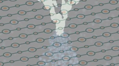 Benzersiz dijital animasyon tarzı grafikleri olan yaratıcı ortam tasarımı için yenilikçi hareket dokusu