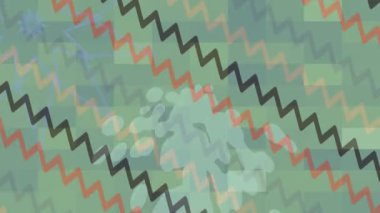 Benzersiz dijital animasyon tarzı grafikleri olan yaratıcı ortam tasarımı için yenilikçi hareket dokusu