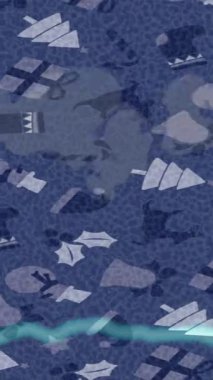 Benzersiz hareket grafikleri tasarım sanatına sahip yaratıcı film üretimi için özet bir arkaplan