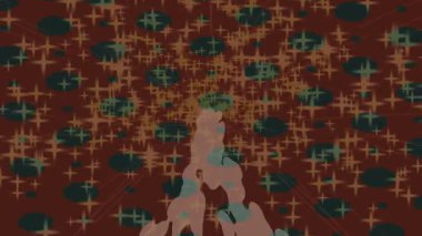 Benzersiz video giriş tasarımı projeleri için detaylı yüzey kalıbı film animasyon stili grafik girişi