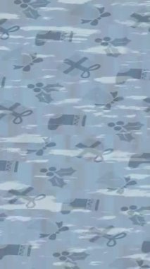 Soyut hareket desenli fütüristik video üretimi için dinamik dijital arkaplan