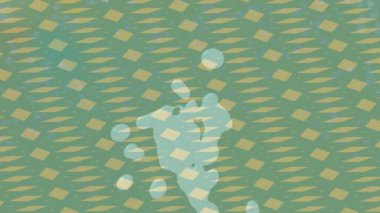 Benzersiz dijital animasyon tarzı grafikleri olan yaratıcı ortam tasarımı için yenilikçi hareket dokusu