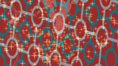 Soyut hareket desenli fütüristik video üretimi için dinamik dijital arkaplan