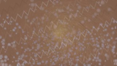 Soyut hareket desenli fütüristik video üretimi için dinamik dijital arkaplan